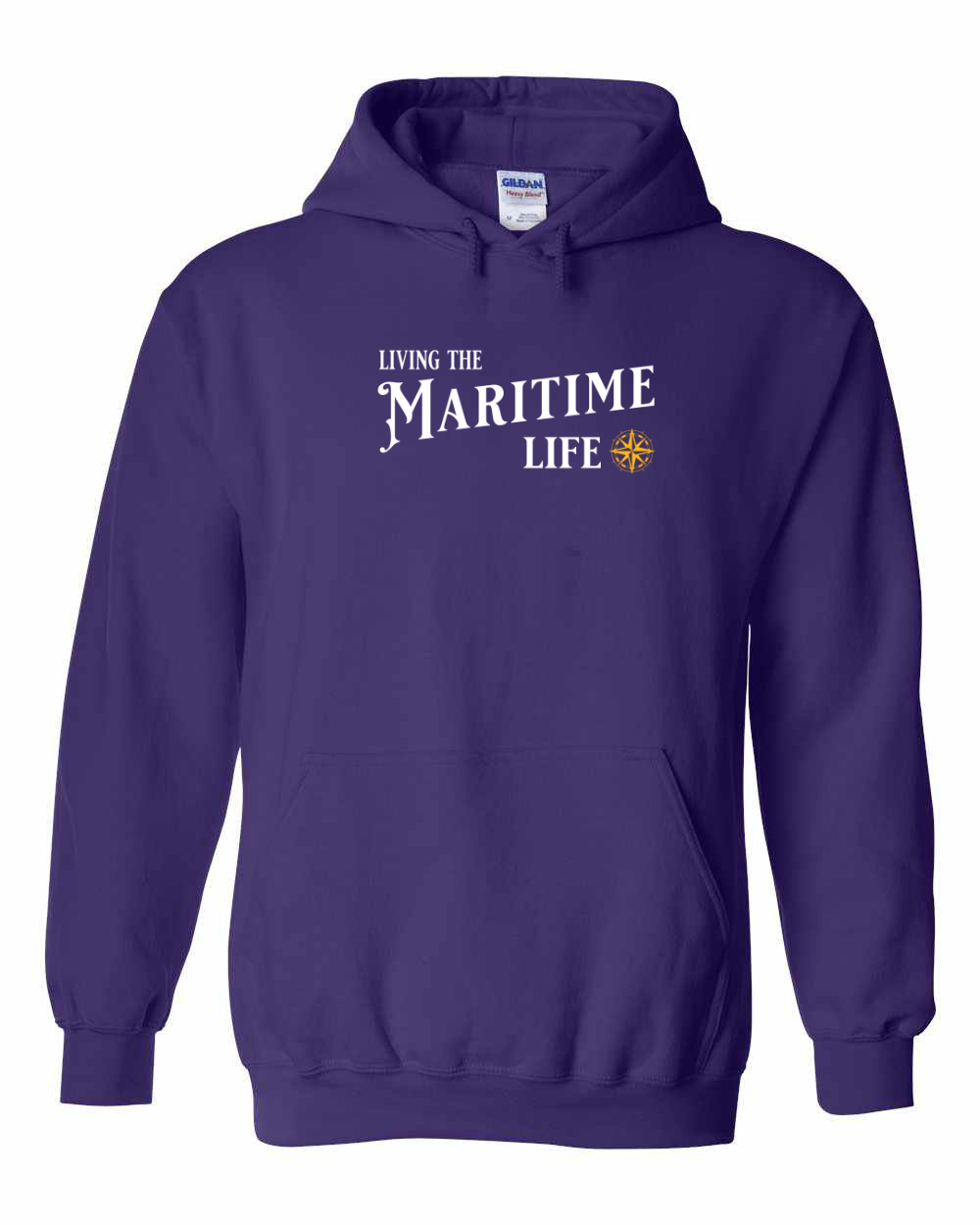 Living the maritime Life yellow Pullover Hoodie - Unisex