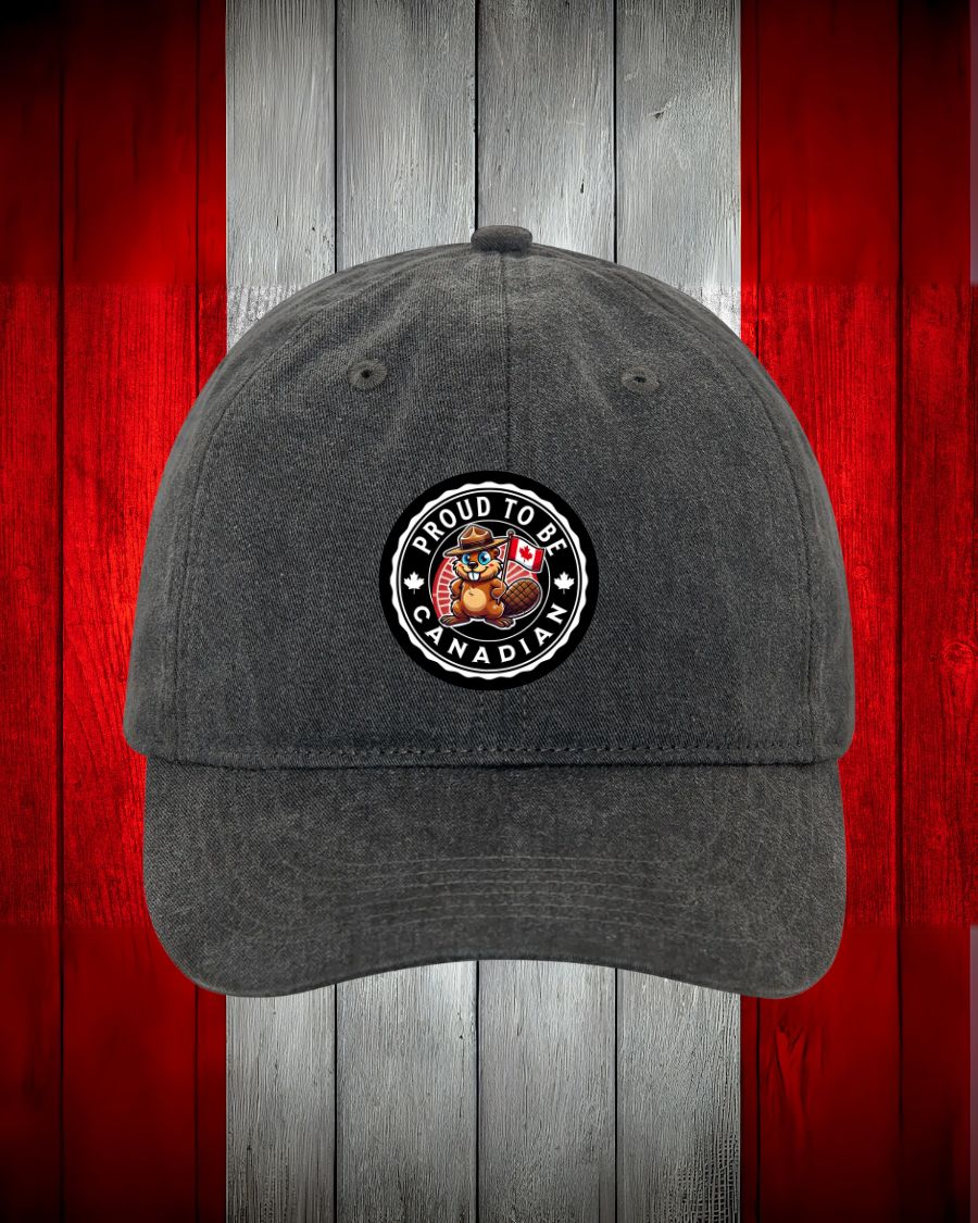 Proud to be Canadian Beaver design Hat