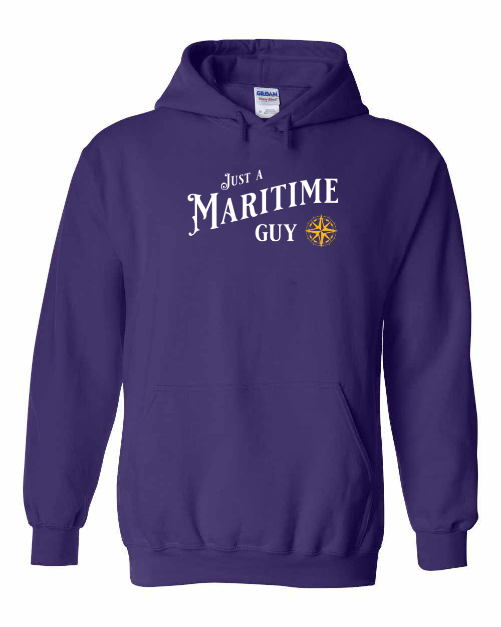 Just a maritime Guy Yellow Compass Pullover Hoodie - Unisex