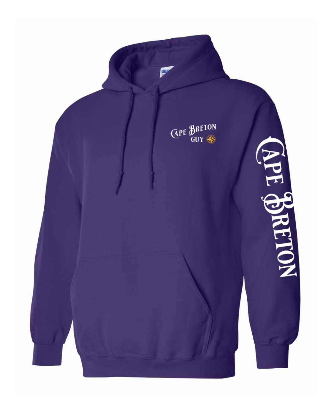 CB Guy Yellow Compass Left chest and Sleeve Pullover Hoodie - Unisex