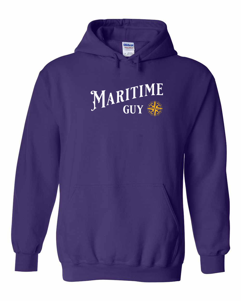 Maritime Guy Yellow Compass Pullover Hoodie - Unisex