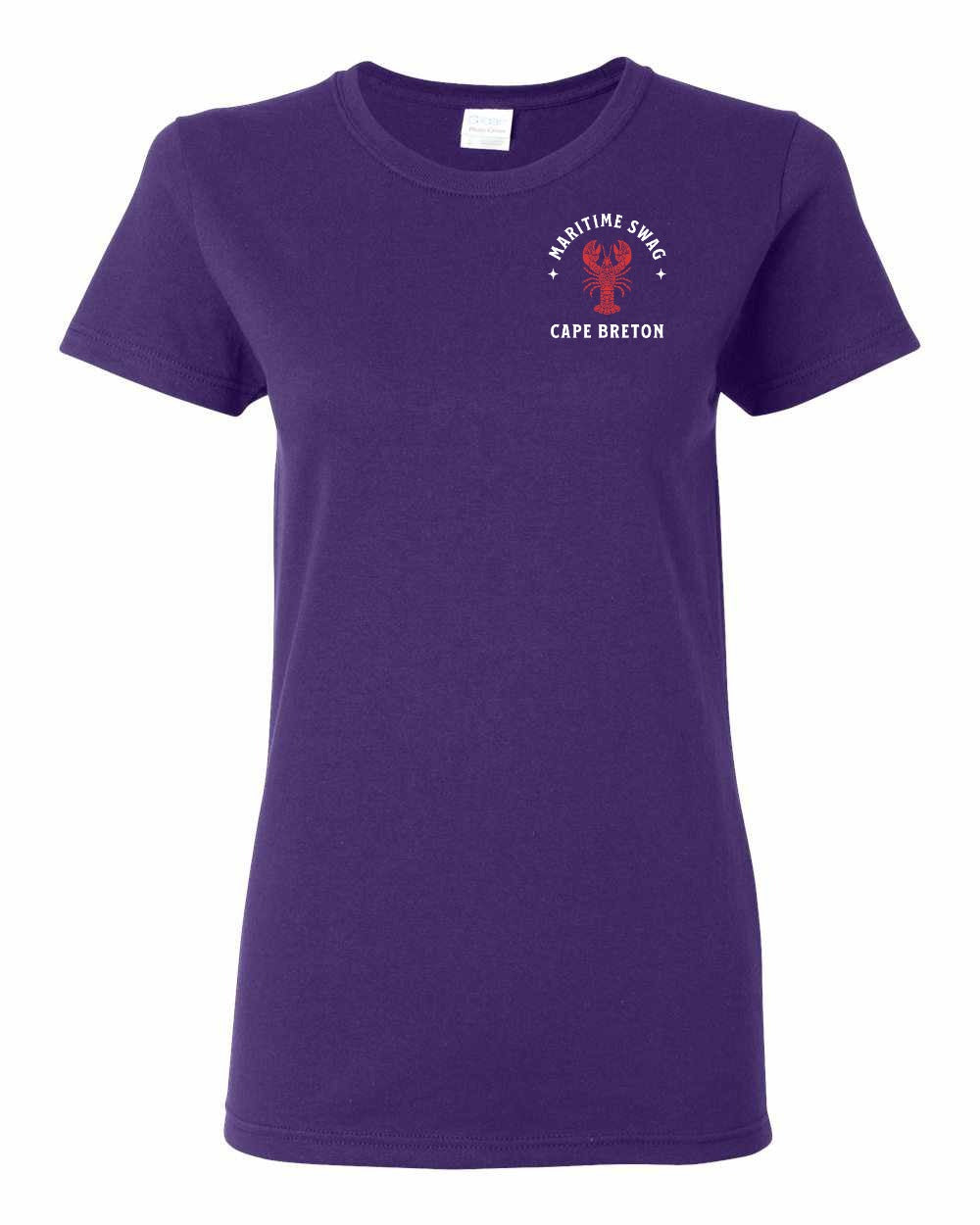 Maritime Swag CB Mandala Red Lobster Left Chest and Back Women's Tee
