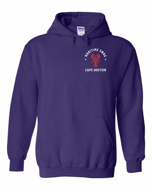 Maritime Swag Cape Breton Mandala Red Lobster Left Chest Pullover Hoodie