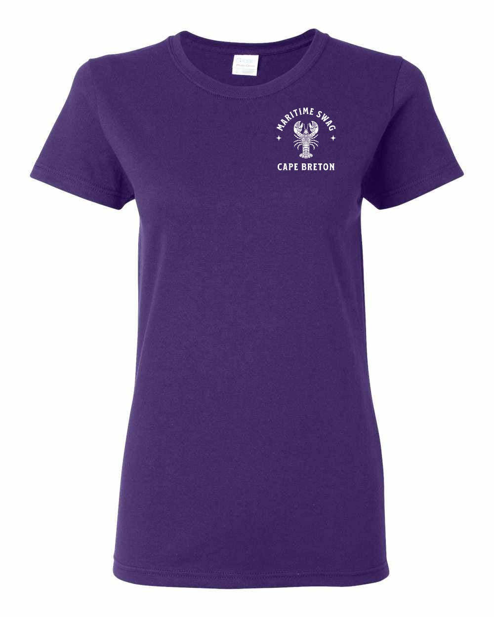 Maritime Swag CB Mandala white Lobster Left Chest Women's Tee