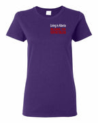 Living Alberta Made in NFLD Left Chest Women's Tee