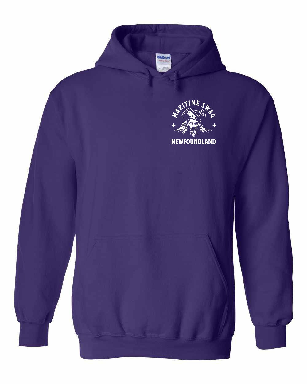 Maritime Swag NFLD Pirate Left Chest Pullover Hoodie - Unisex