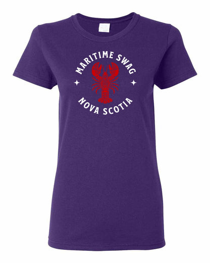 Maritime Swag Nova Scotia Mandala Red Lobster Full womens-tee