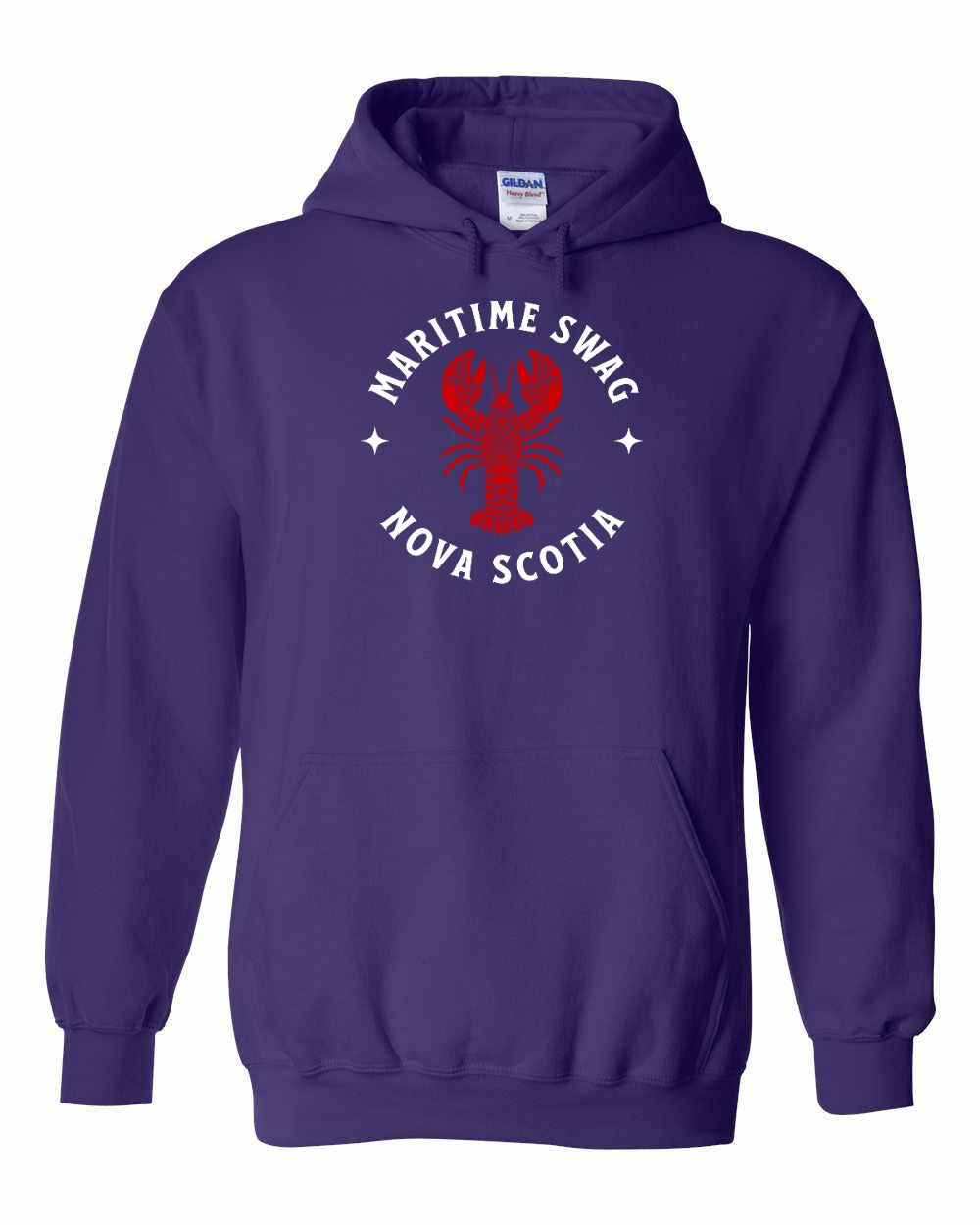 Maritime Swag Nova Scotia Mandala Red Lobster Left Chest and Back pullover