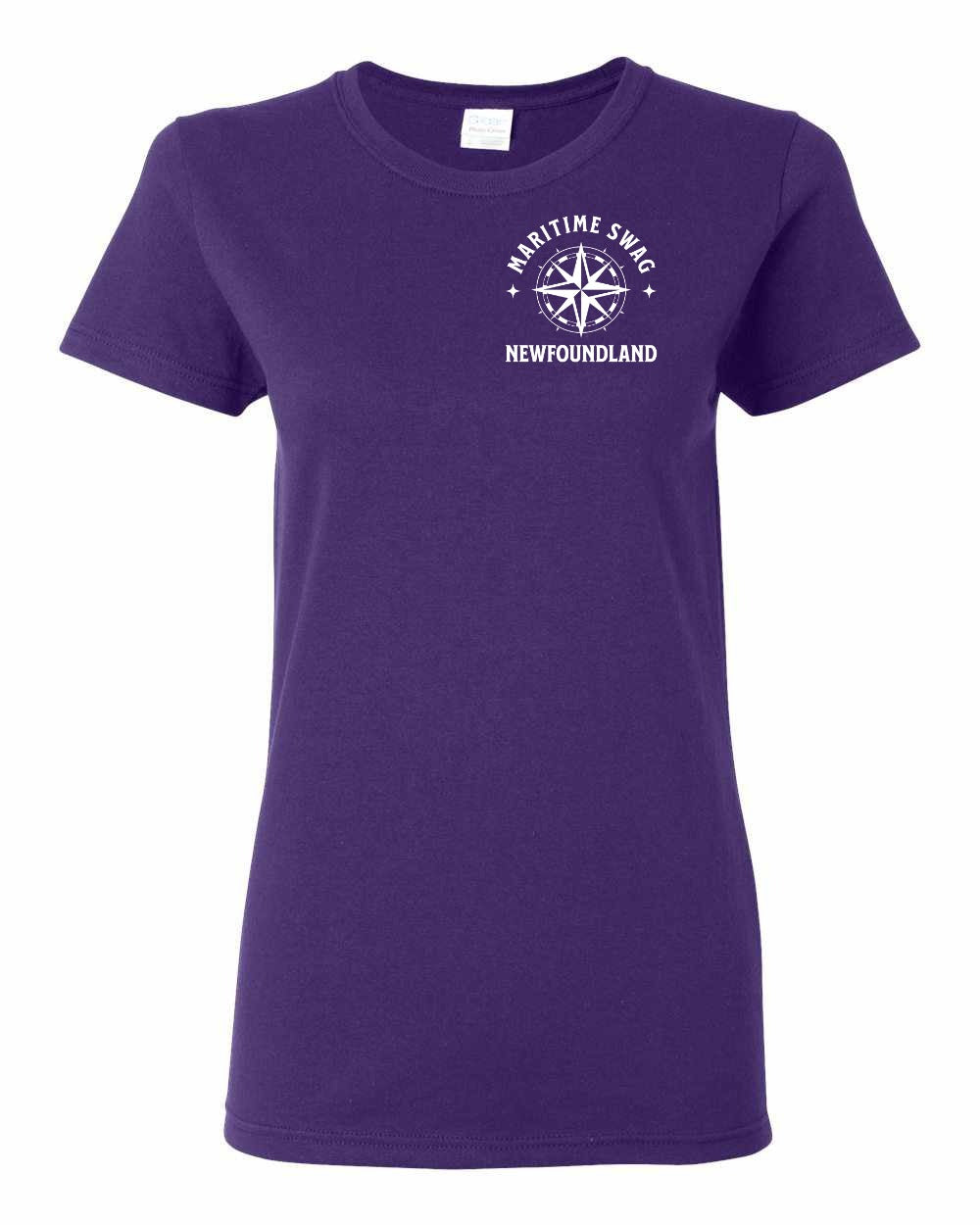 Maritime Swag NFLD Compass Left Chest Women's Tee