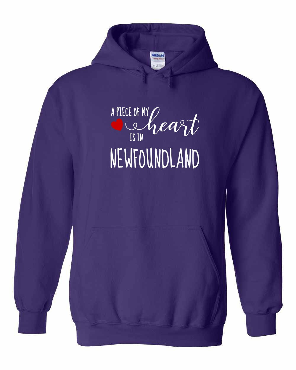 A piece of My heart in NFLD (Red Heart) Pullover Hoodie - Unisex