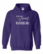 A piece of My heart in NFLD Tartan Heart Pullover Hoodie - Unisex