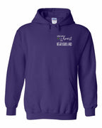 A piece of My heart in NFLD Tartan Heart Left Chest and Back Pullover Hoodie - Unisex