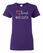 A piece of My heart in NS (Red Heart) Women's Tee