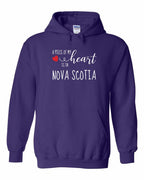 A piece of My heart in NS (Red Heart) Pullover Hoodie - Unisex