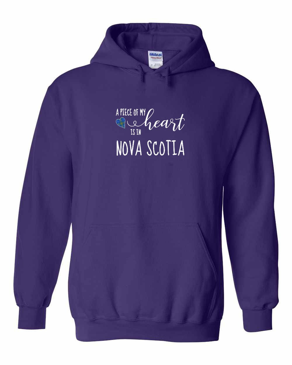 A piece of My heart in Nova Scotia (Tartan Heart) Full pullover