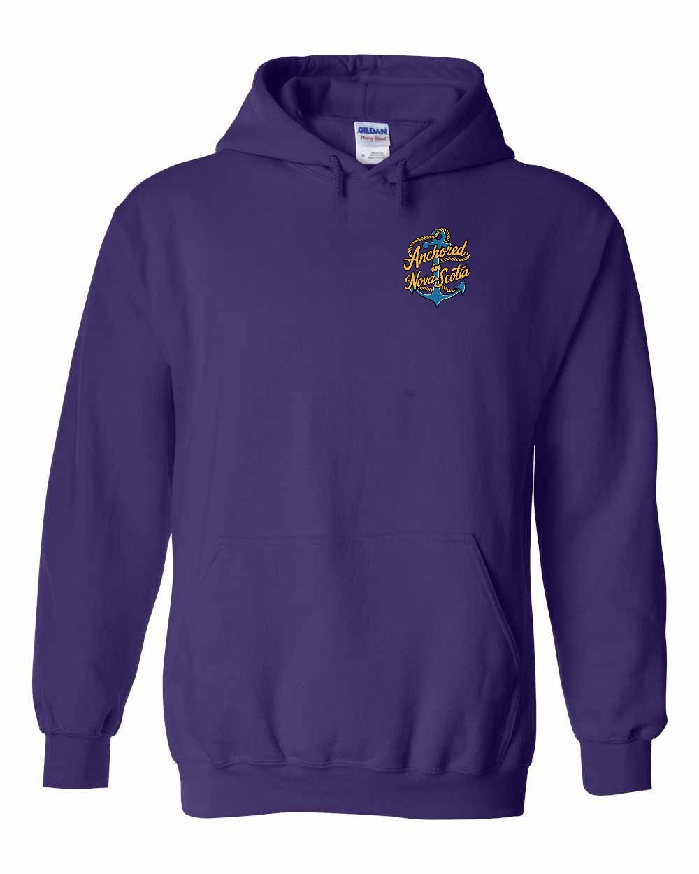 Anchored in Nova Scotia (New Design) Left Chest and Back pullover