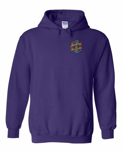 Anchored in Nova Scotia (New Design) Left Chest and Back pullover