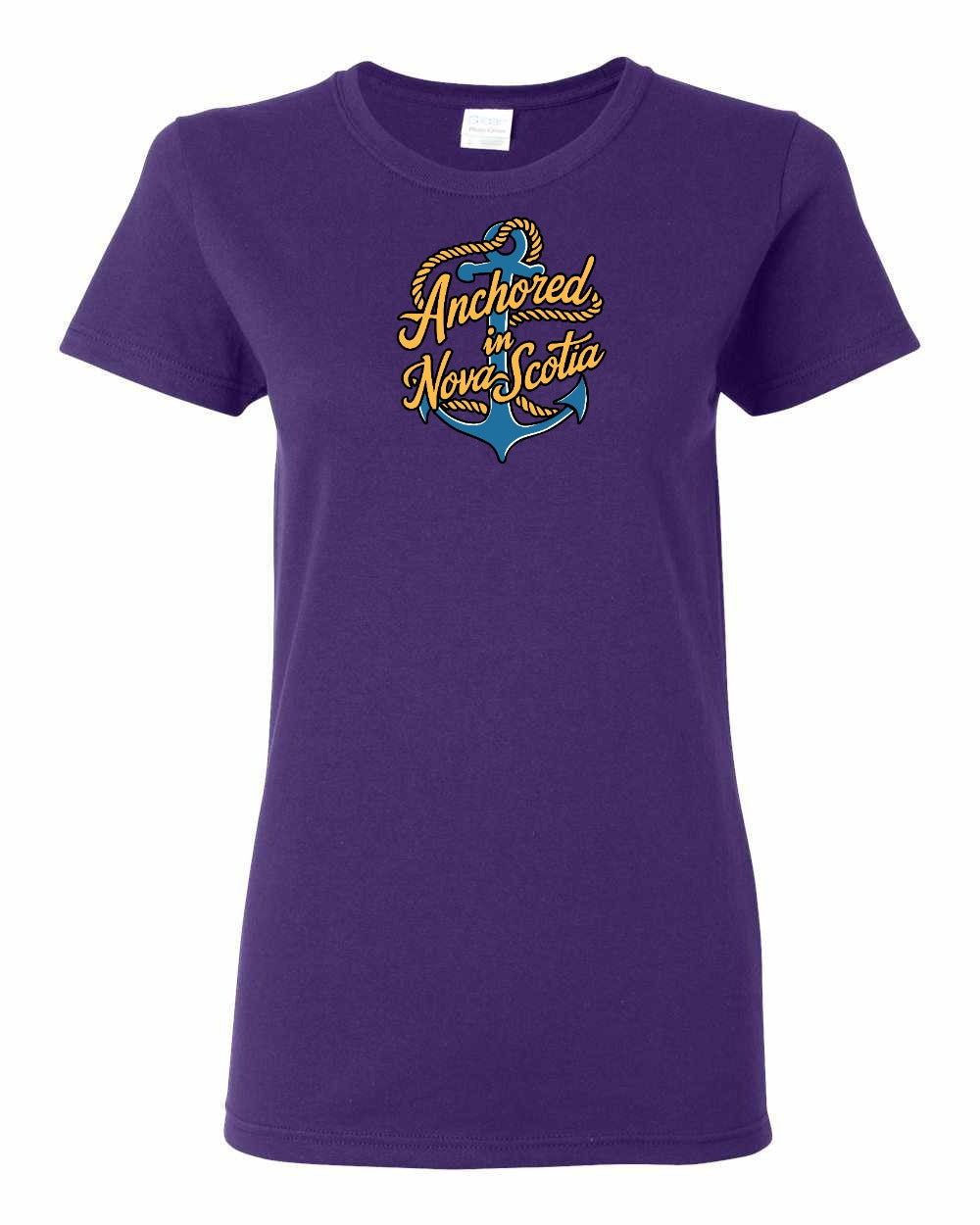 Anchored in Nova Scotia (New Design) Full womens-tee