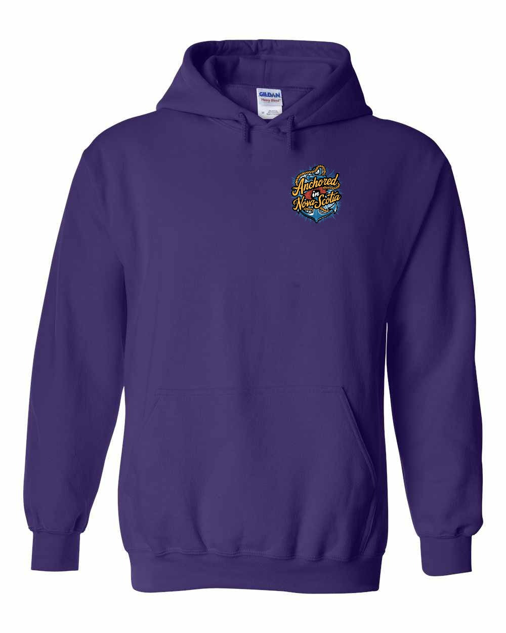 Anchored In Nova Scotia (Old Design) Left Chest pullover