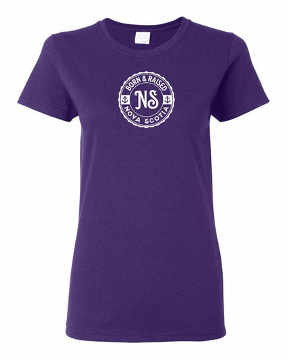 Born & Raised Nova Scotia Full womens-tee
