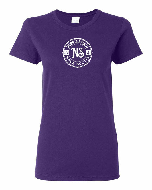 Born & Raised Nova Scotia Full womens-tee