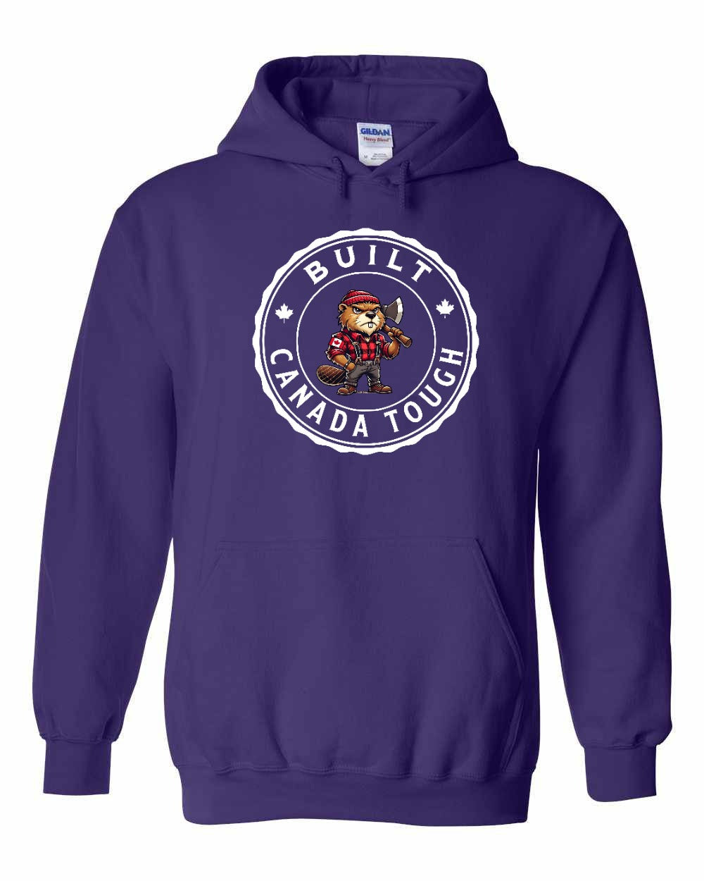 Built Canada Tough Male Beaver Pullover Hoodie - Gildan Canada (sewn Internationally) - Unisex