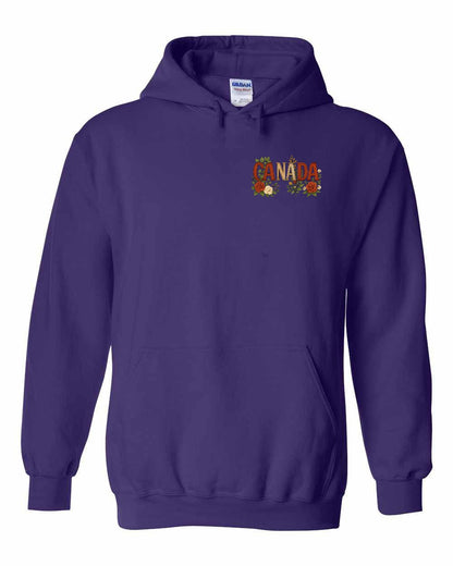 Canada Flowers Left Chest Pullover