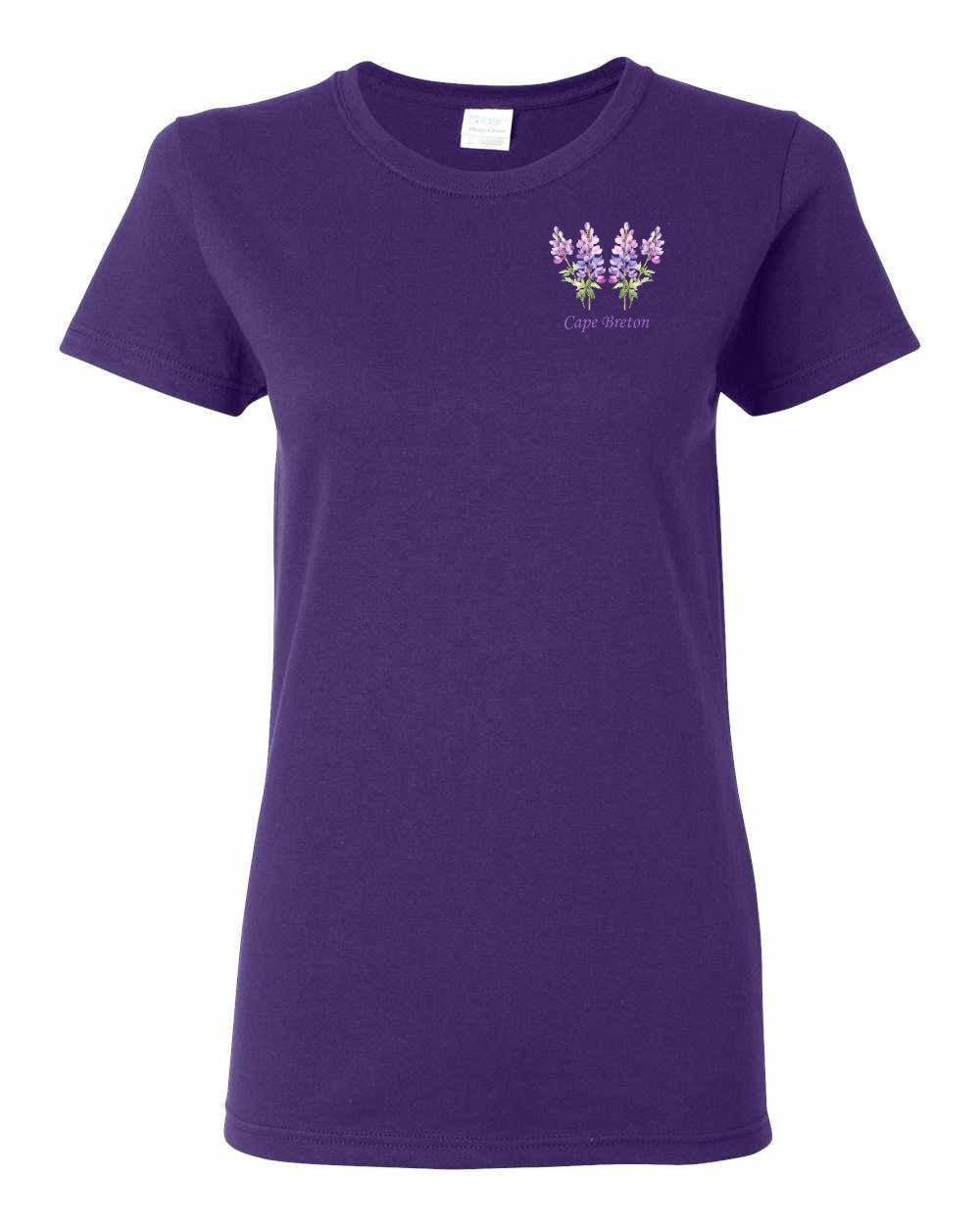 Cape Breton Lupin Left Chest Women's Tee