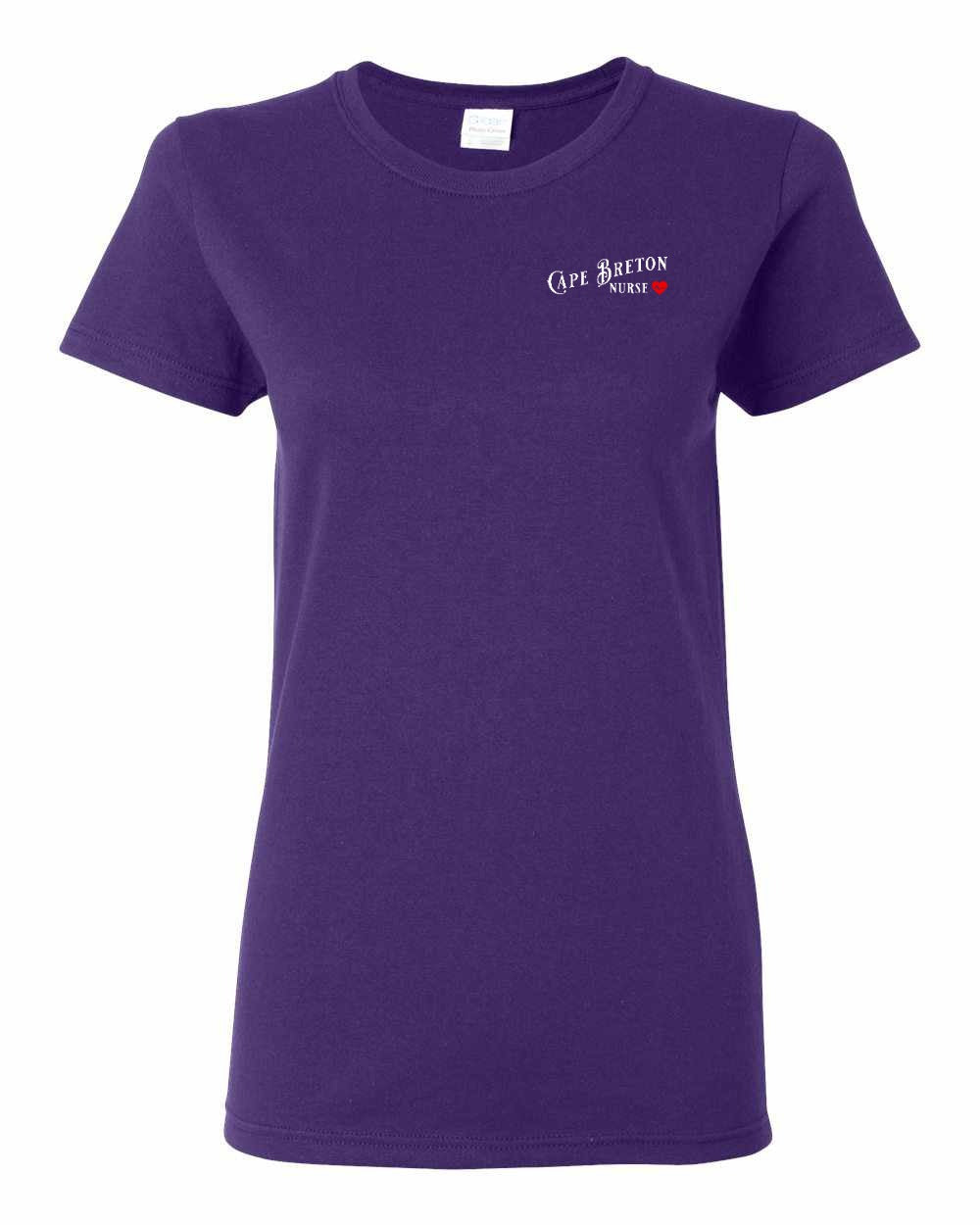 Cape Breton Nurse Left Chest and Back Women's Tee