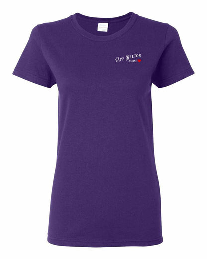 Cape Breton Nurse Left Chest and Back Women's Tee