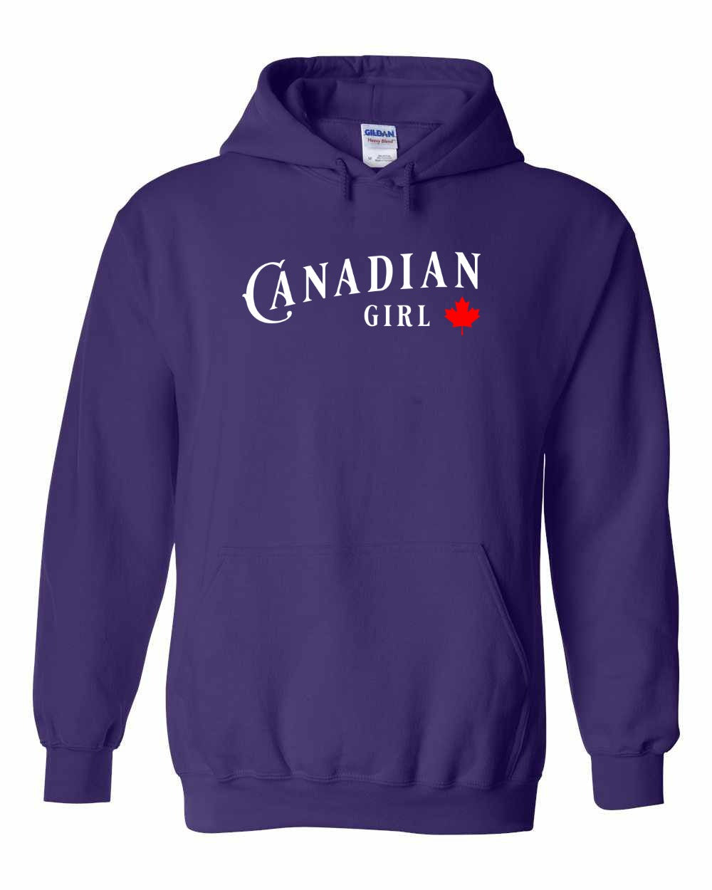 Canadian Girl Pullover Hoodie - Gildan Canada (sewn Internationally) - Unisex