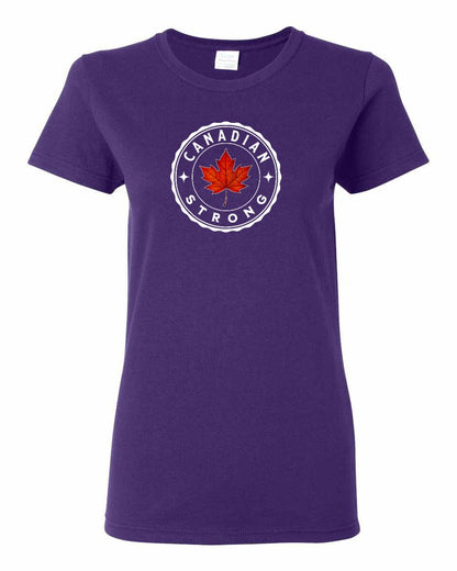 Canadian Strong Leaf Full Front Women's Tee