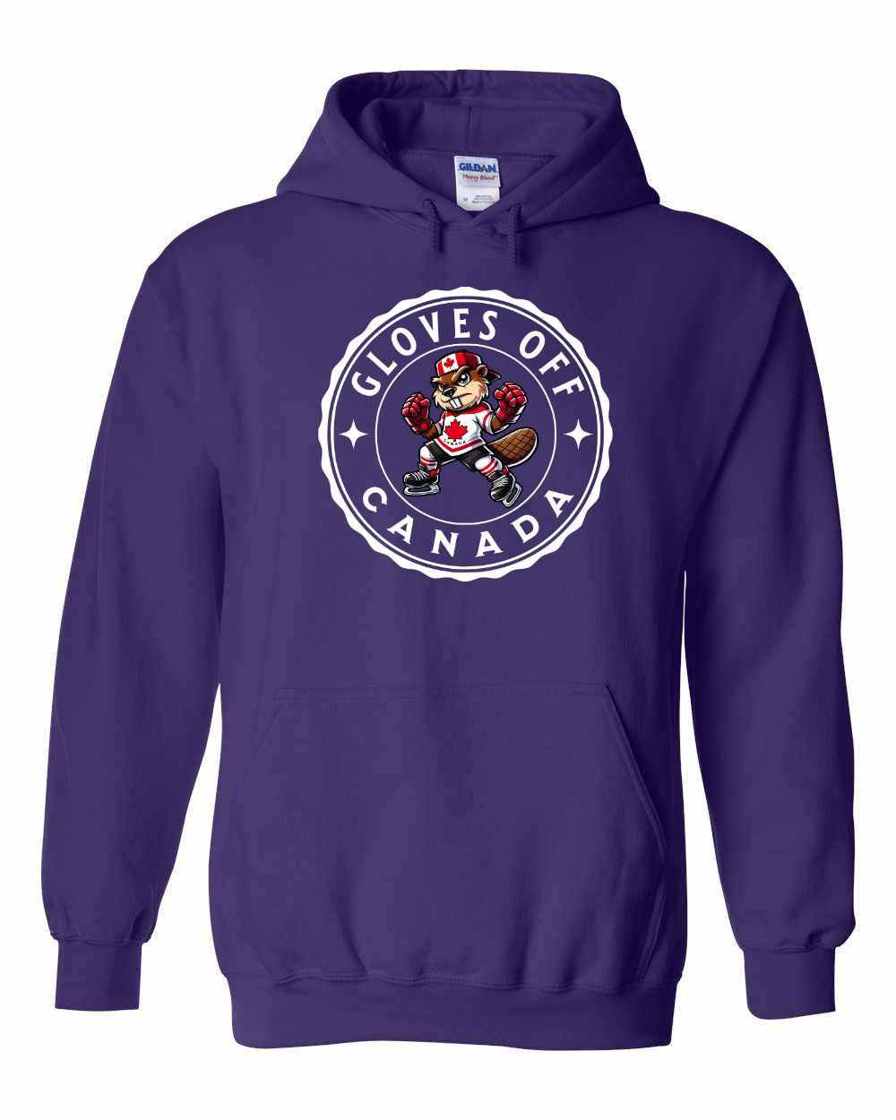Gloves Off Beaver Pullover Hoodie - Gildan Canada (sewn Internationally) - Unisex