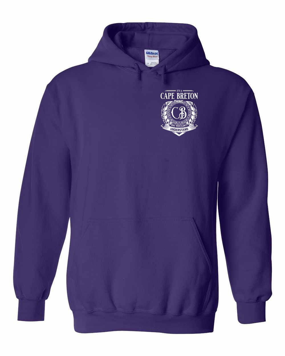 It's  A Cape Breton Thing Left Chest and Back Pullover Hoodie