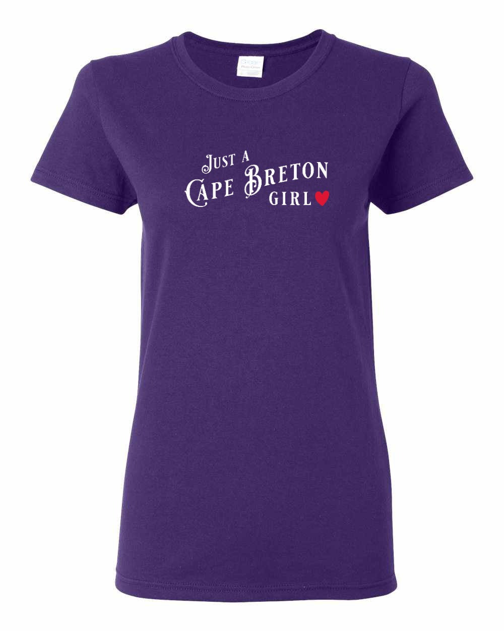 Just a Cape Breton Girl Red Heart Full Women's Tee