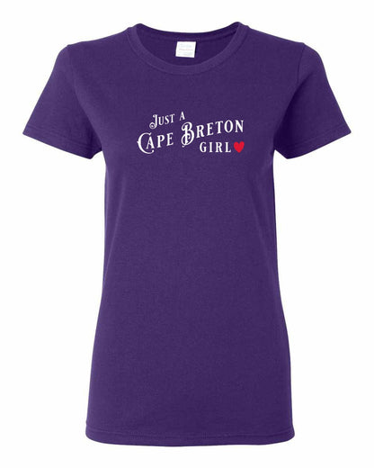 Just a Cape Breton Girl Red Heart Full Women's Tee
