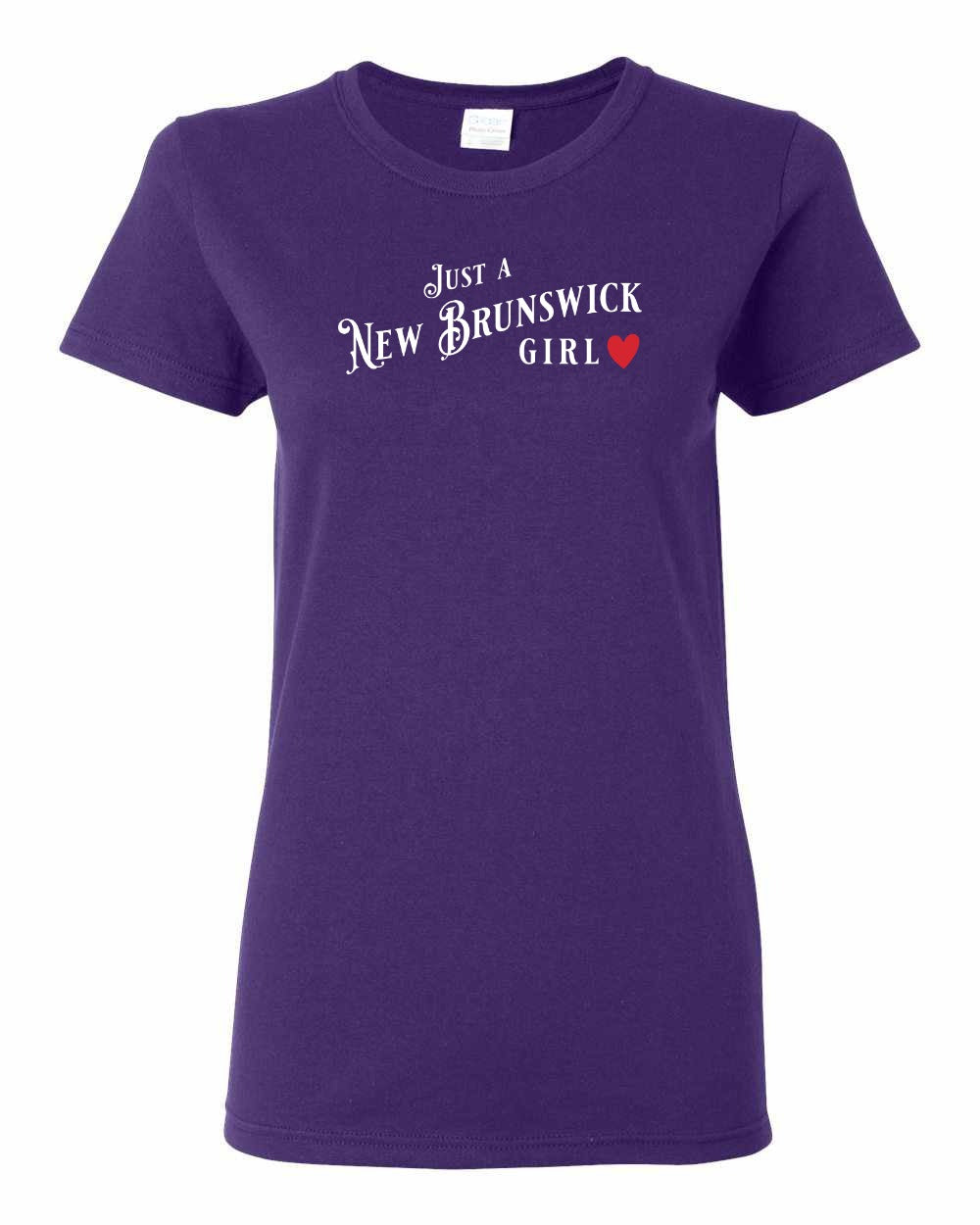 Just a New Brunswick Girl Red Full Women's Tee