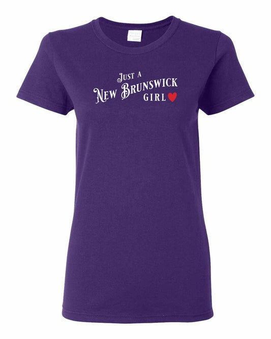 Just a New Brunswick Girl Red Full Women's Tee