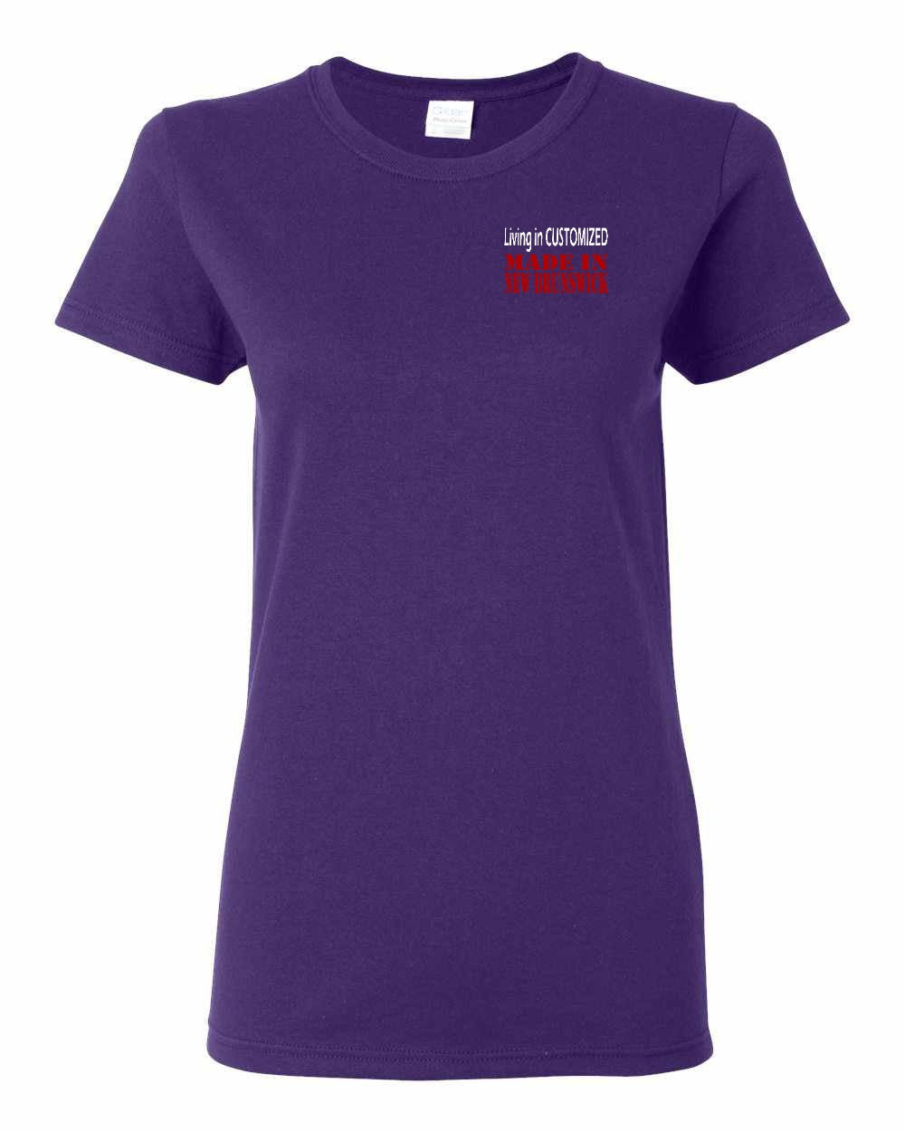 Living in Custom Made in NB Left Chest Women's Tee