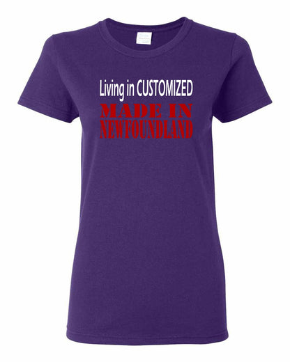 Living in Custom Made in Newfoundland Full Women's Tee