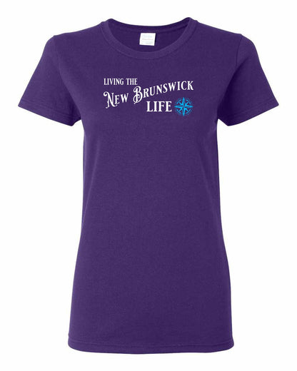 Living the New Brunswick Life blue Full Women's Tee