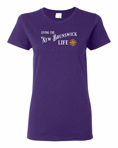 Living the New Brunswick Life yellow Full Women's Tee