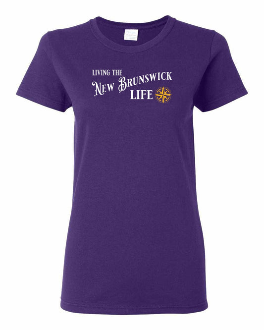 Living the New Brunswick Life yellow Full Women's Tee