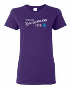 Living the NFLD Life blue Women's Tee
