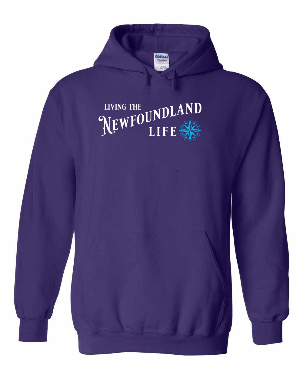 Living the NFLD Life blue Pullover Hoodie - Unisex