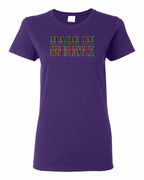 Made In NB ( Tartan Lettering) Women's Tee