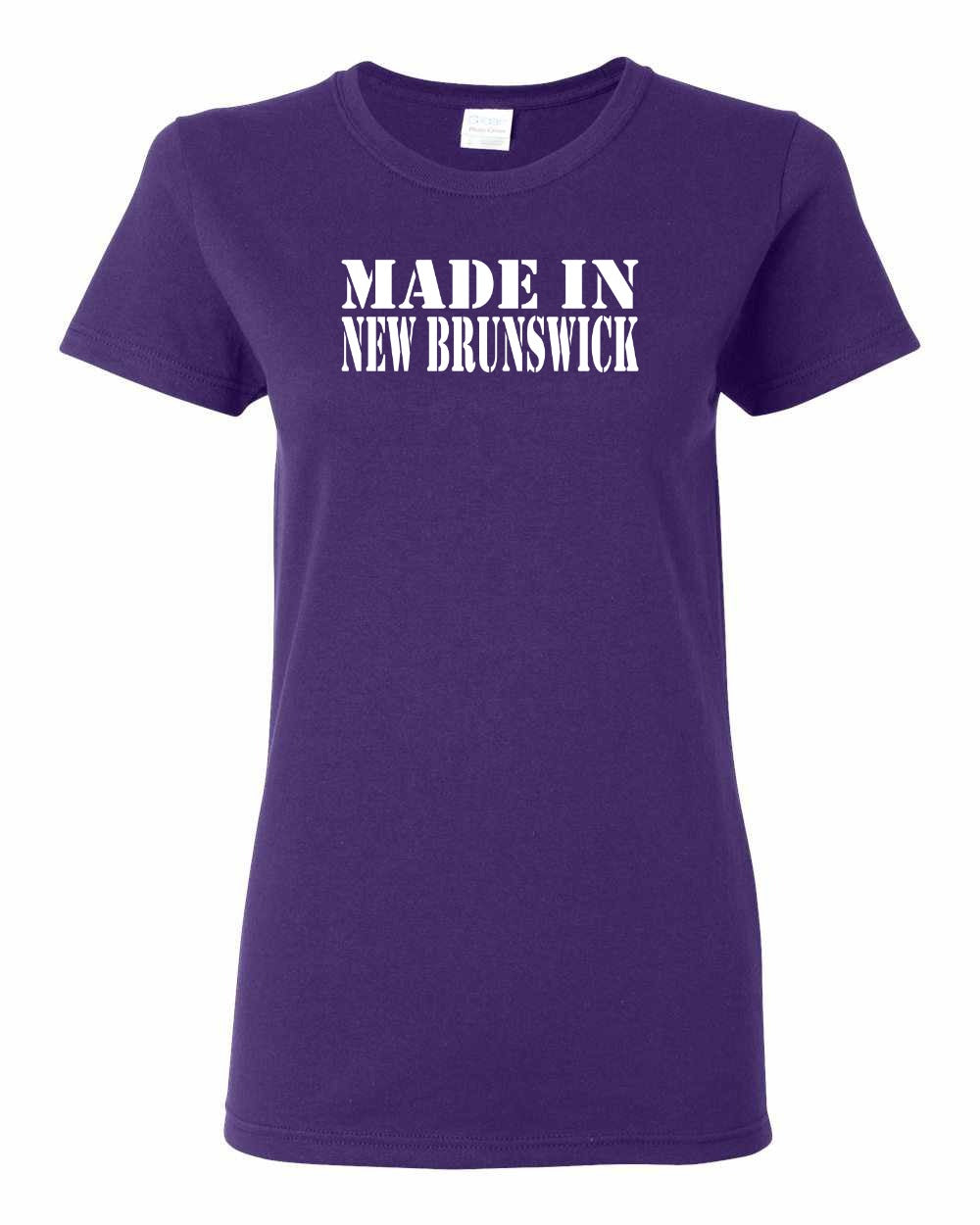 Made In New Brunswick ( White Lettering) Full Women's Tee