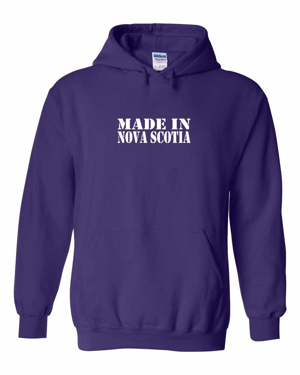 Made In Nova Scotia ( White Lettering) Full pullover