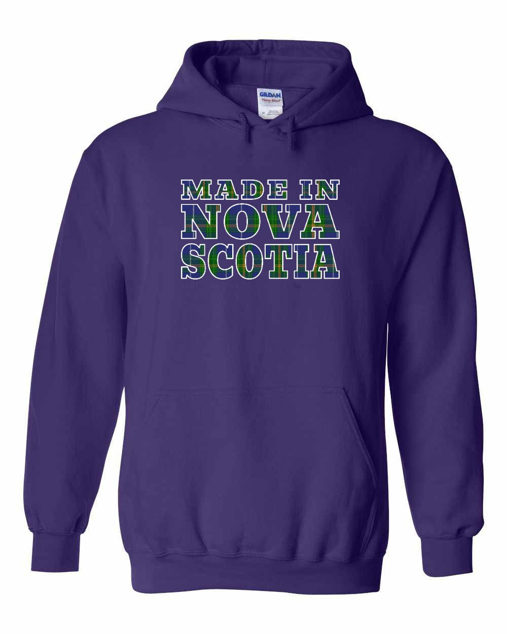 Made In NS ( Tartan Lettering) Pullover Hoodie - Unisex