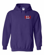 Made in Canada Flag Background Left Chest and Back Pullover Hoodie - Gildan Canada (sewn Internationally) - Unisex